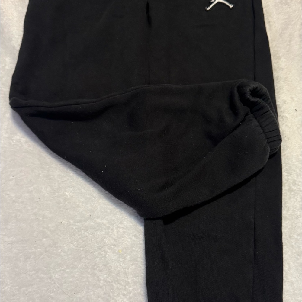 Jordan Black Sweatpants with Tapered Cuffs